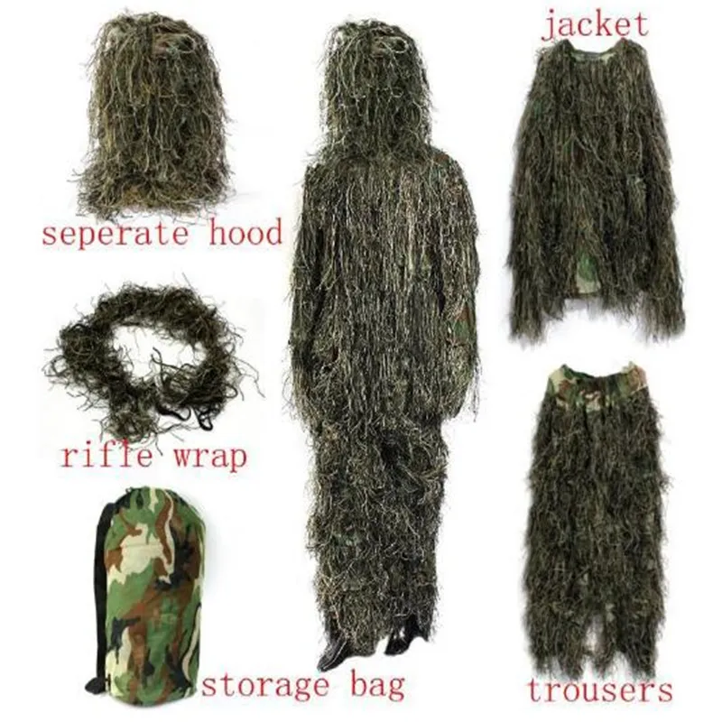 BOOCRE игры PUBG Косплей Ghillie костюм Снайпер Тактический Камуфляж костюм невидимость плащ Снайпер костюм