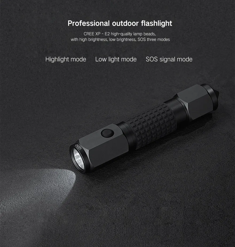 Xiaomi YouPin Led Light LEAO портативное защитное светодиодное освещение с CREE XP-E2 светодиодная вспышка для домашнего автомобиля
