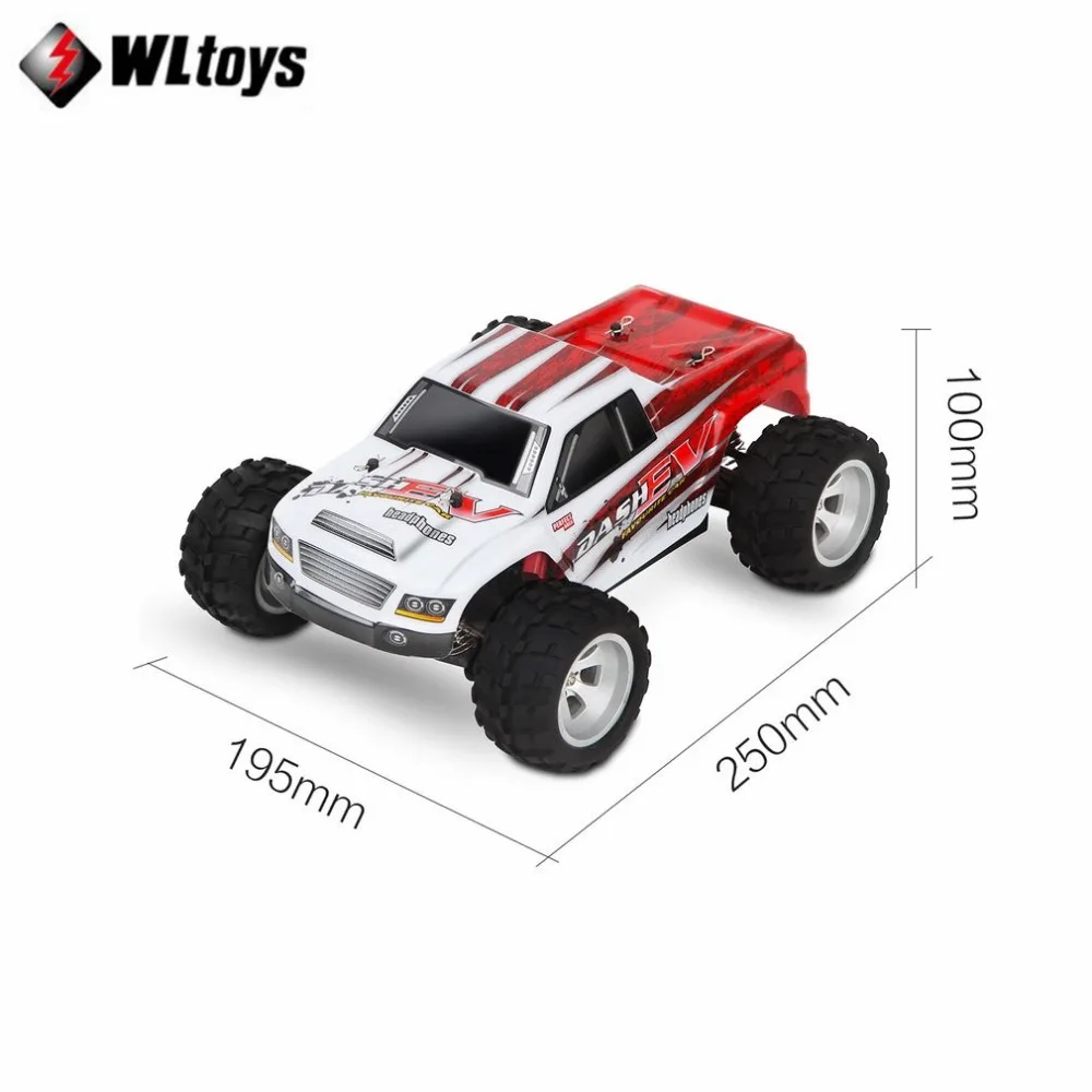 WLtoys A979-B радиоуправляемые машинки 2,4 ГГц 1/18 масштаб полный пропорциональный 4WD 70 км/ч высокая скорость Электрический RTR внедорожный Радиоуправляемый автомобиль матовый мотор