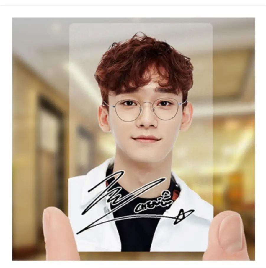 Kpop EXO The War ПВХ прозрачные фотокарты ЛОМО Baekhyun Kai матовая Фирменная Фотокарта 1 шт