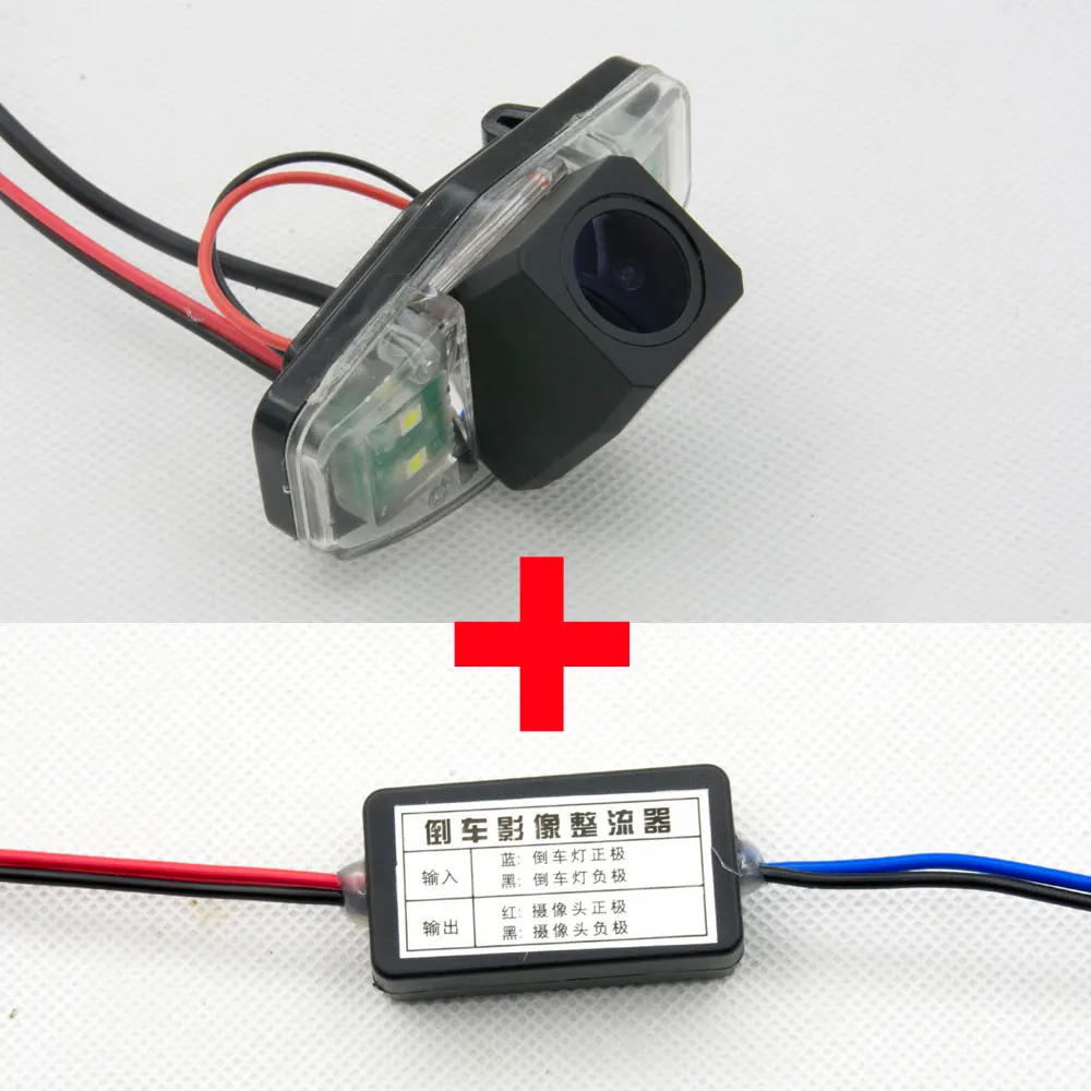 Camera with filter Реверсивный Камера HD 1280*720 заднего вида для парковки, Камера для Honda Accord 2005 2006 2007 2008 2009 2010 автомобиля Камера - Название цвета: Camera with filter