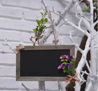 1 х мини Деревянная Доска подвесная меловая доска Memo сообщение свадьба