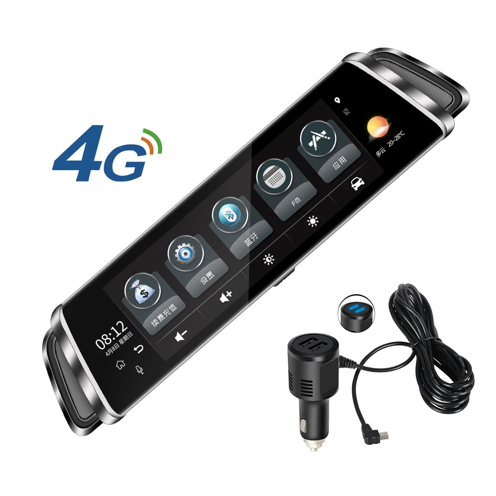 Android wifi Авто Даш камера 4G bluetooth зеркало заднего вида видео рекордер HD1080P GPS
