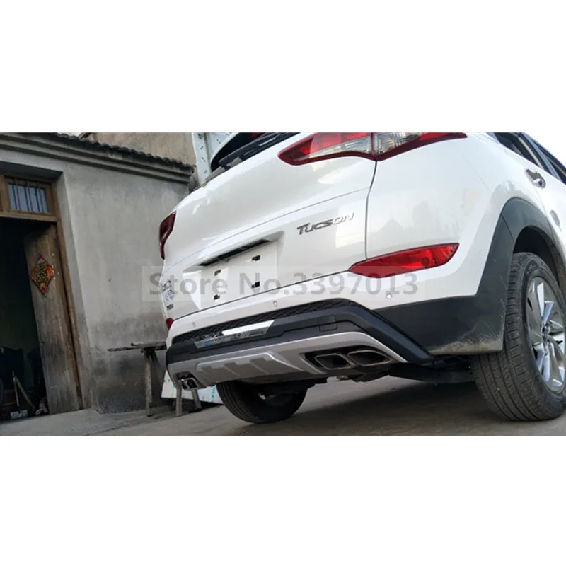 Автомобиль Стайлинг для hyundai Tucson передние и задние бамперы противоскольжения протектор литья