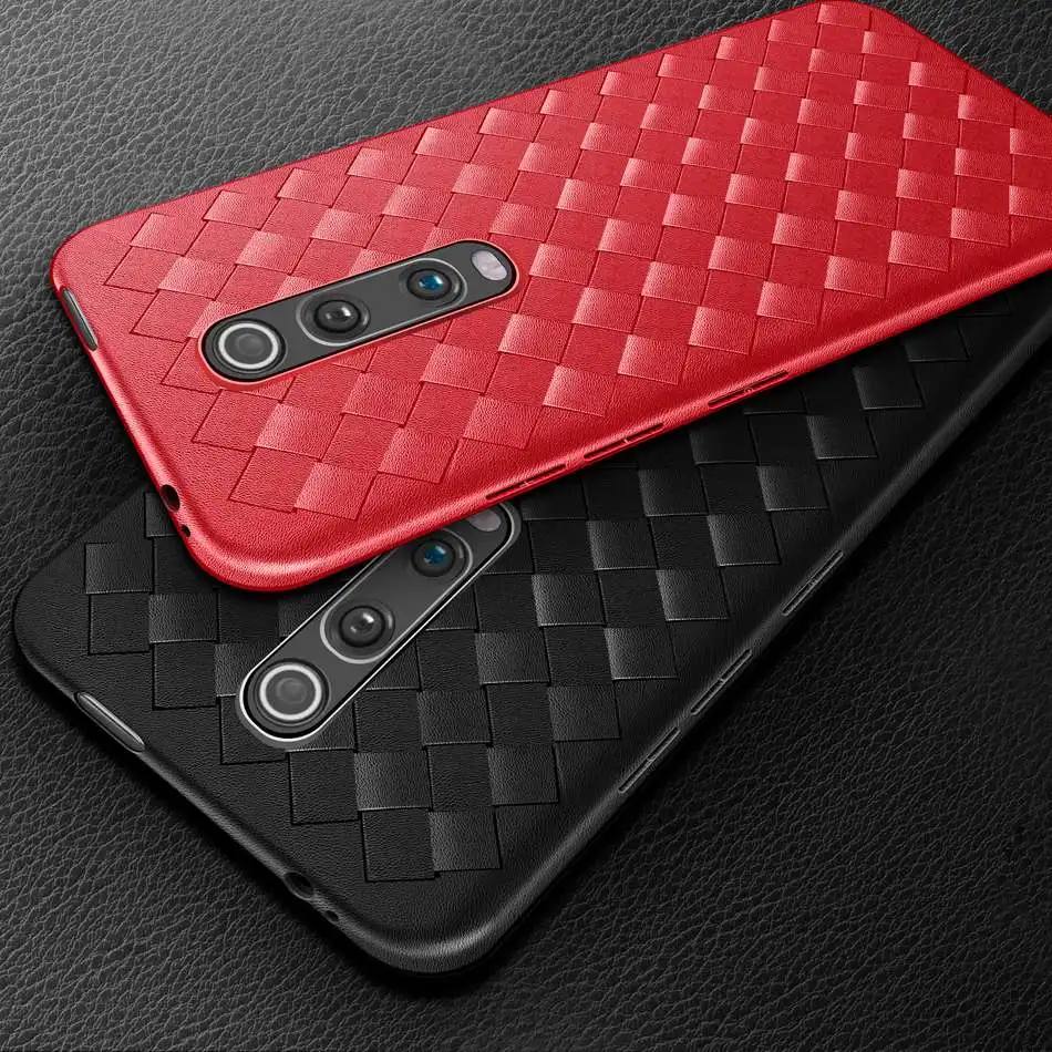 Роскошный ткачества чехол для Xiaomi Mi 9 T Мягкий Силиконовый ТПУ телефона Redmi K20 Pro K 20