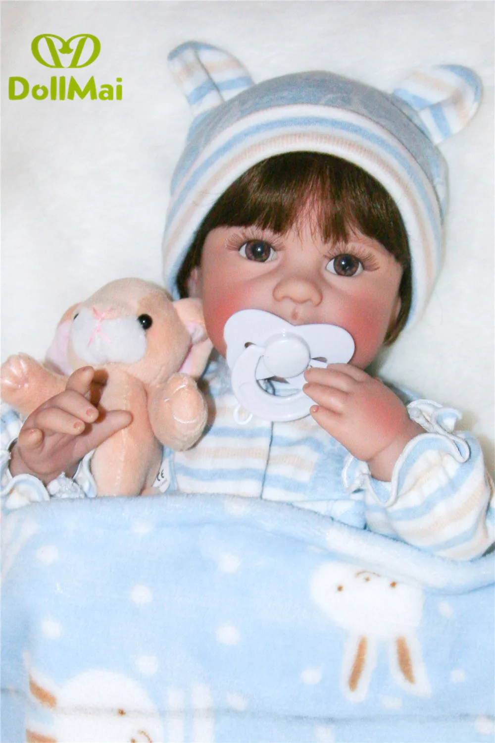 40 см полный корпус силиконовый винил Reborn Baby Doll реалистичные 16 &quotдля