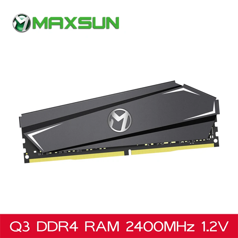 Maxsun Ram ddr4 8gb Desktop RAMs 4Gb/16GB memory 2400MHz Memory Voltage 1.2V lifetime warranty 288pin flash single effective RAM |