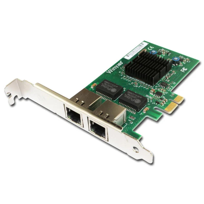 Winyao WY576T2 PCI-e X1 двойной Порты и разъёмы серверный адаптер Медь RJ45 Gigabit 1000 Мбит/с Ethernet сетевой карты для 82576 E1G42ET lan