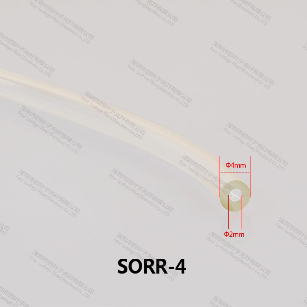 Полый сердечник 2 мм 4 боковые излучения флуоресцентная пластиковая трубка