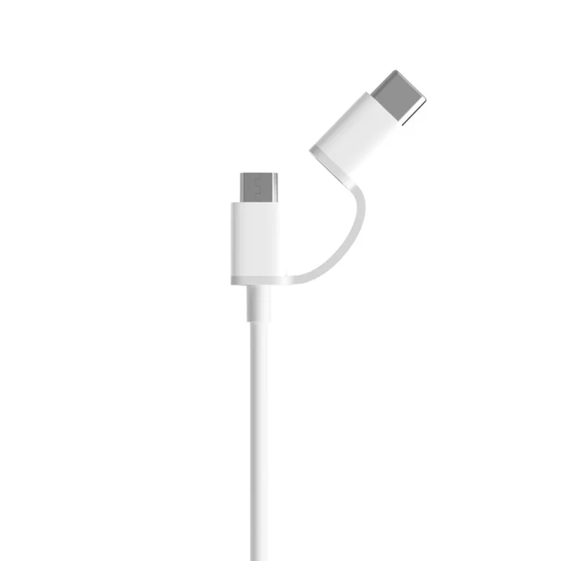 Оригинальный USB кабель для передачи данных Xiaomi Mi 2 в 1 100 см и 30 Micro Typ-C Android цифровая