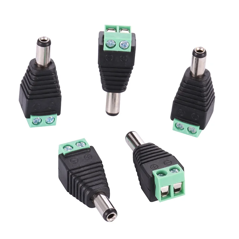 5 пар коннекторов постоянного тока штекер переходник для светодиодной ленты 2 1 мм