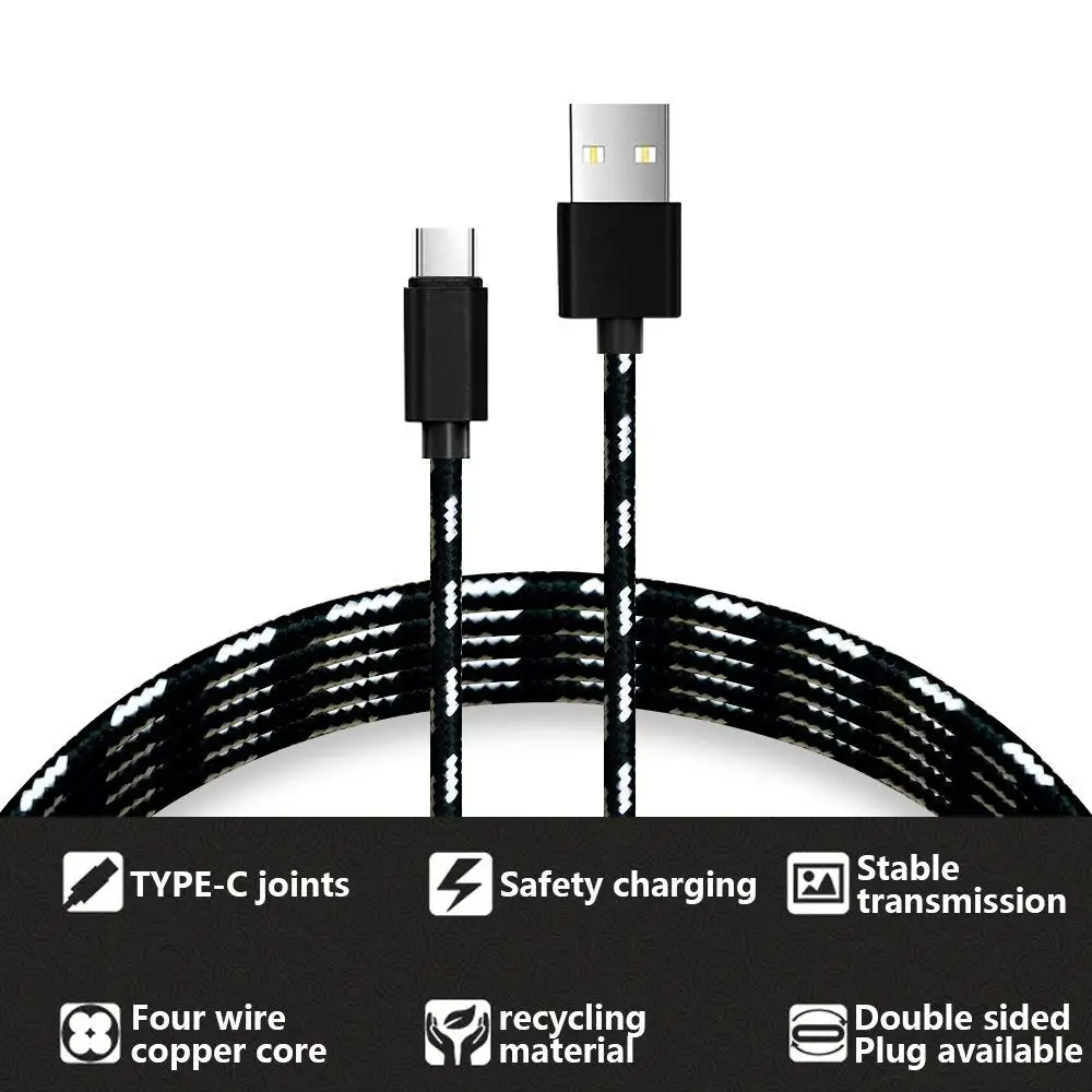 7 мм USB Type C зарядное устройство USB-C для Samsung Galaxy A3 2017 A5 A7 S8 S9 A520F A720F короткое 0 2 м 1 3