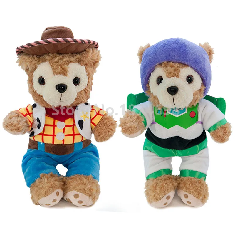 Новые Симпатичные Даффи медведь Вуди костюм Базза Лайтера плюшевые животные