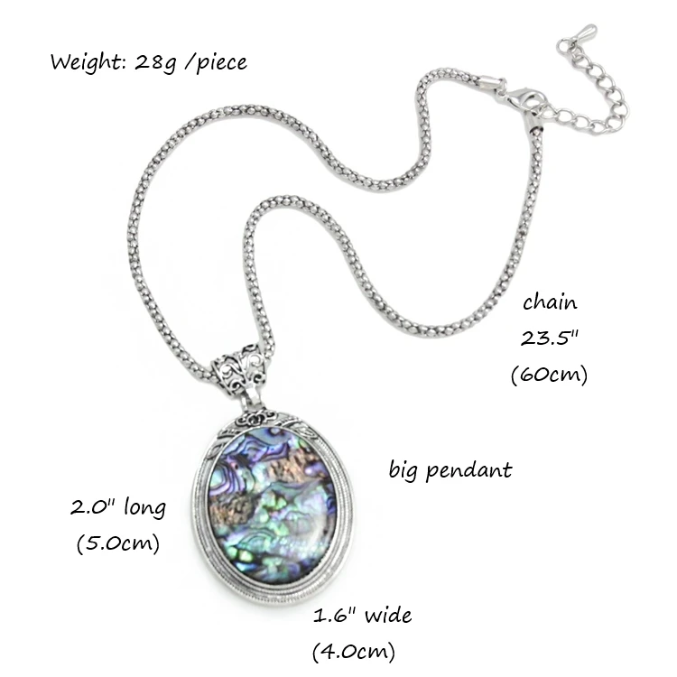 OCESRIO новый модный большой кулон ожерелье в виде ракушки богемное индийские