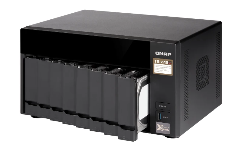 QNAP TS-873 NAS Tower AMD встроенный R-Series SoC RX-421ND черный | Компьютеры и офис