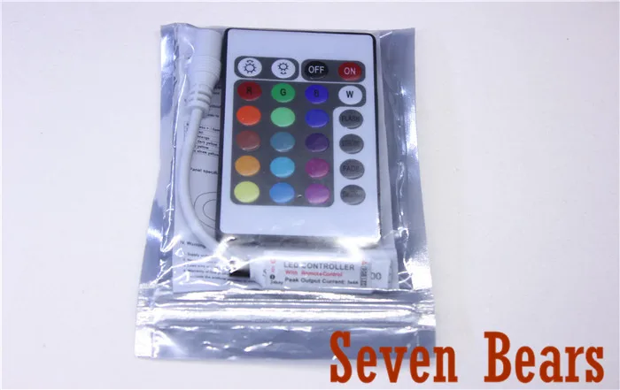 RGB LED контроллер 24 ключа Мини ИК пульт дистанционного управления для светодиодные