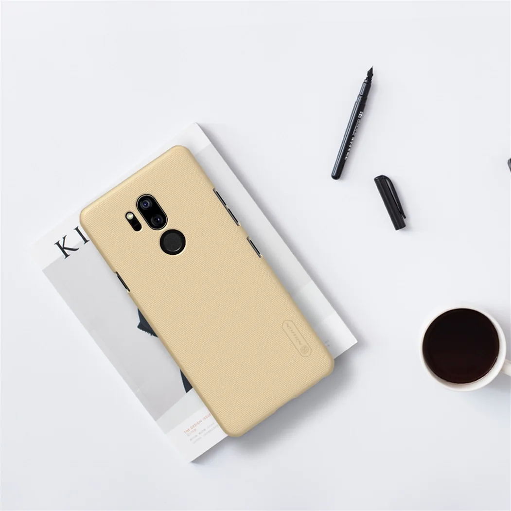Для LG G7 чехол ThinQ подлинный чехол Nillkin Высокое качество Супер Матовый Щит Жесткий ПК простой бизнес задняя крышка для LG G7 ThinQ
