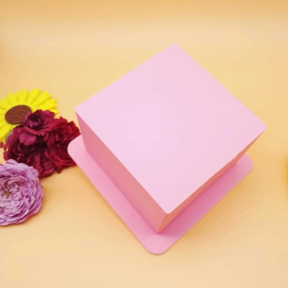 Новый большой куб площади мыло свечи торт желе Лосьон Бар силиконовые формы