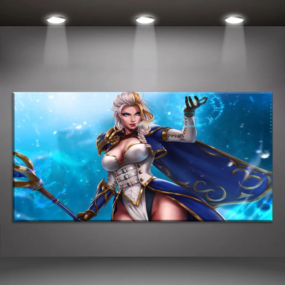 Картина World of Warcraft Battle на холсте печать стене и 1 панельный стиль большой плакат из