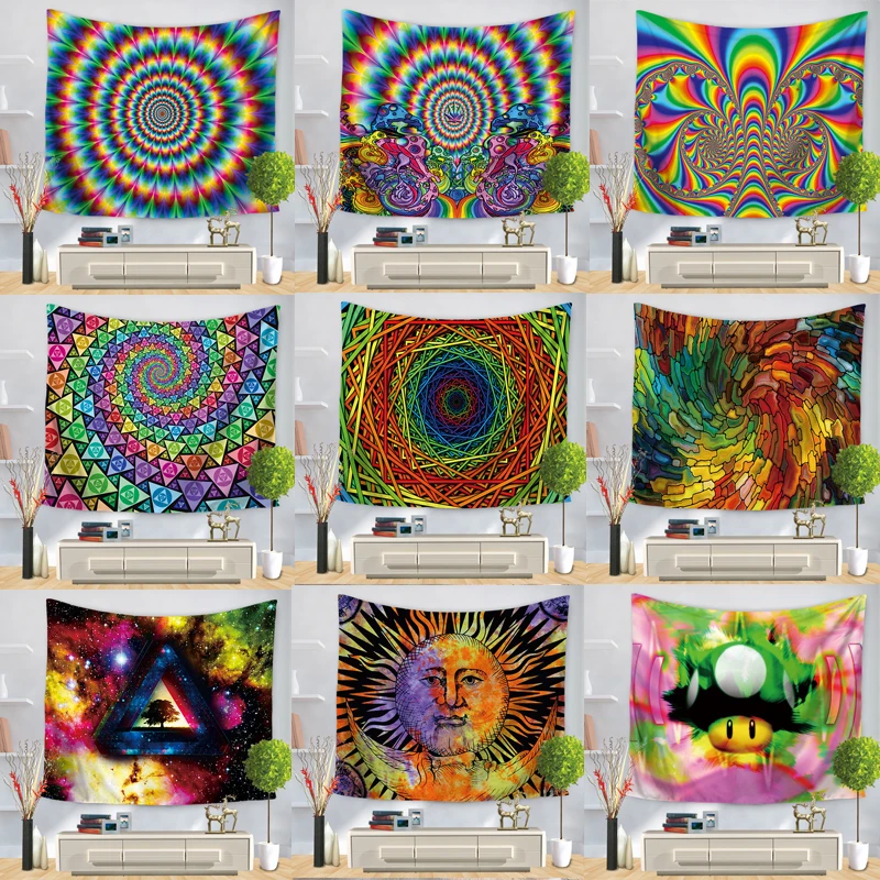 

Hongbo Geometric Colorful Blankets Tapestry Wall Hanging Bohemian Bedspread Blanket Dorm Home Decor mantas mandalas