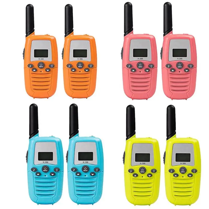 1 пара детских электронных Walkie Talkies с фонариком для родителей и детей
