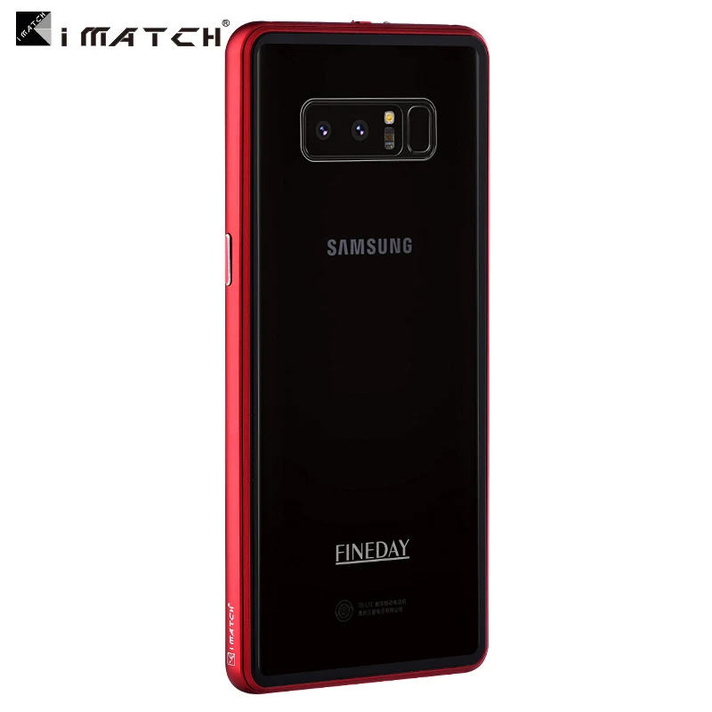 Для samsung Galaxy Note 8 чехол Роскошный 9H твердость прозрачное закаленное стекло крышка+ Алюминиевый металлический бампер набор чехол для телефона s Note8
