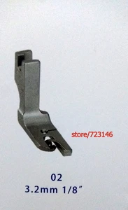 NO:2-2 2/3 3.2mm 1/8  2pcs HIGH SHANK SCROLL HEMMER FEET FOOT SET for INDUSTRIAL Single Needle Sewing Machines singer juki pfaff