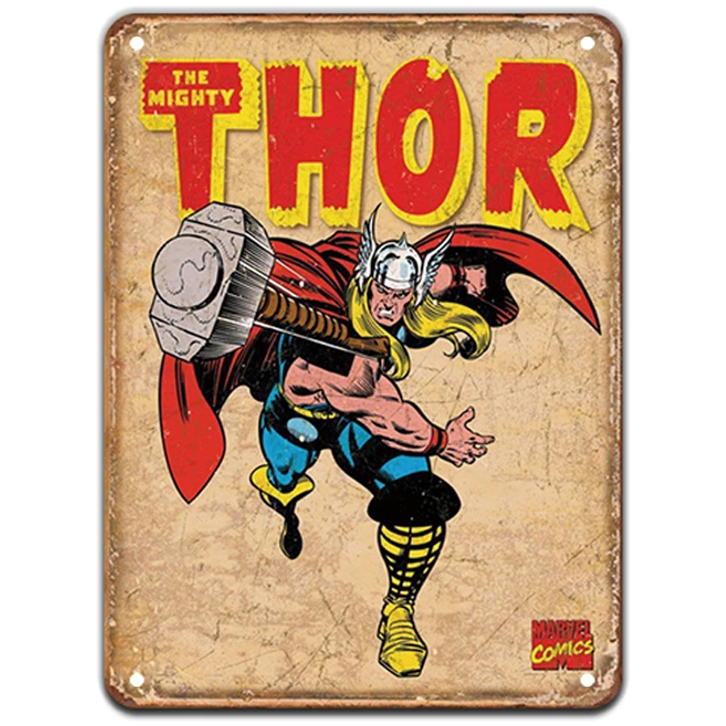 Металлическая табличка супергероя винтажная жестяная вывеска Шикарный декор