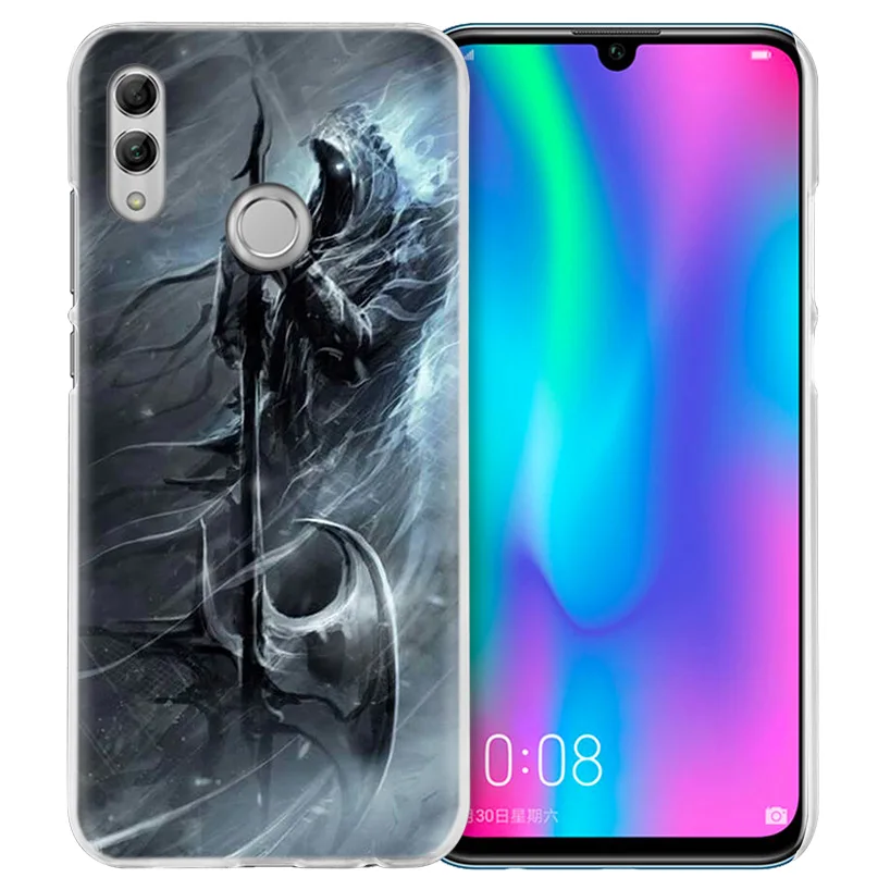 Чехол Grim Reaper Skull для huawei Honor 8X Y9 9 10 Lite Play 8C 8S 8A Pro V20 20i 10i Y6 Y7 Прозрачный жесткий чехол для телефона из поликарбоната