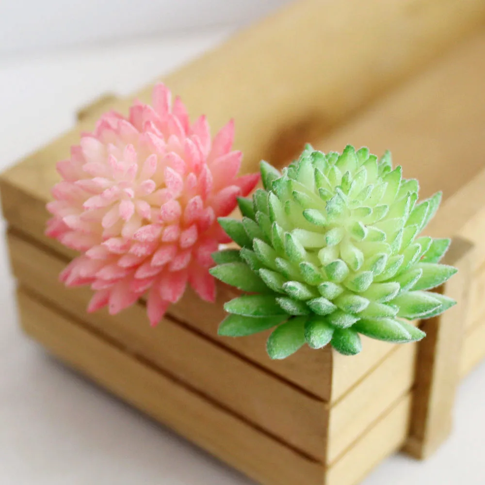 Микро ландшафт для украшения дома de 1 шт. искусственные цветы безфланцевый кактус