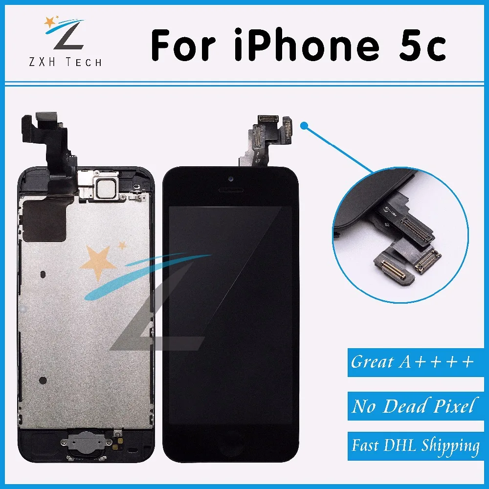 10 шт./лот DHL доставка дисплей мобильного телефона для iPhone 5/5S/5C LCD Pantalla кодирующий