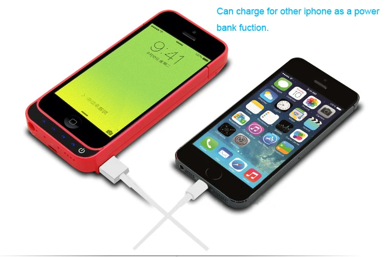 RU, США,, для Iphone SE/5/5S/5C, 4200 мА/ч, внешний USB Внешний чехол, зарядное устройство, резервный аккумулятор, чехол с usb-кабелем