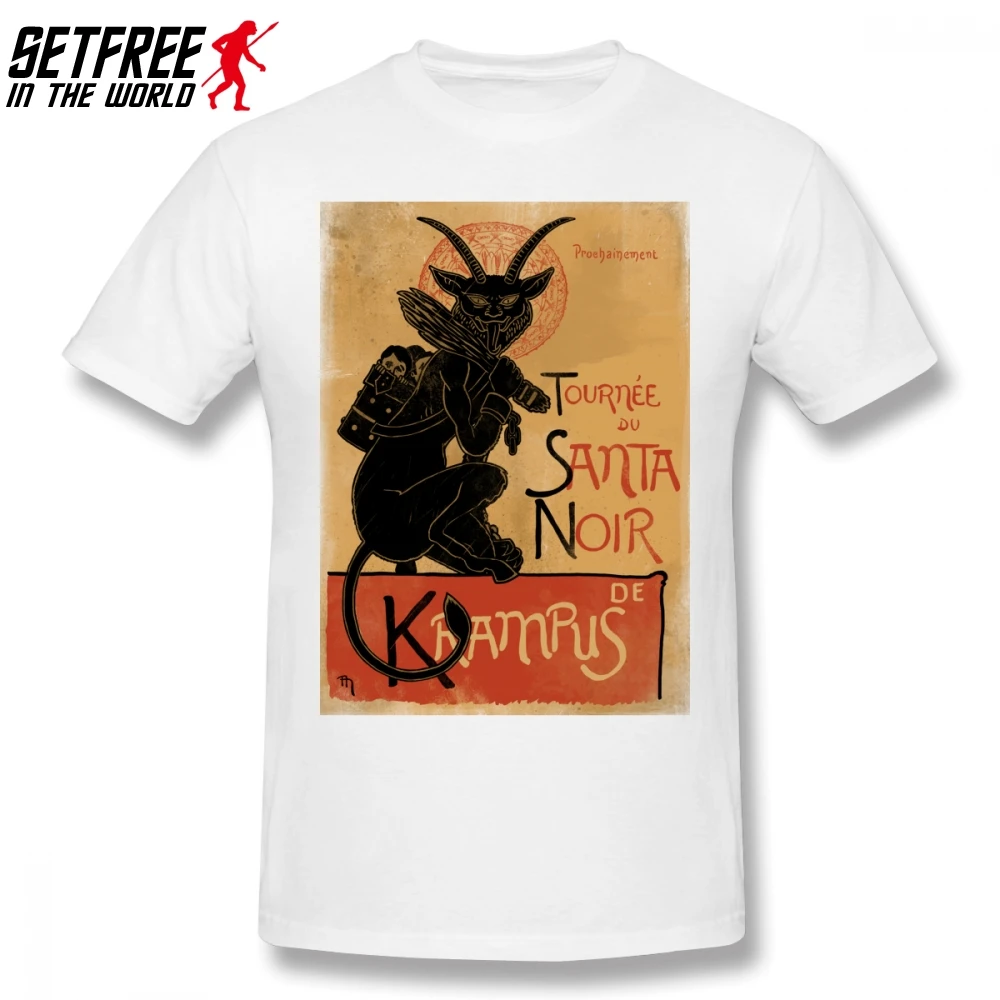 Merry Krampus для мужчин футболка мода случайный 4XL 5XL 6XL хлопок короткий рукав на заказ Забавные футболки
