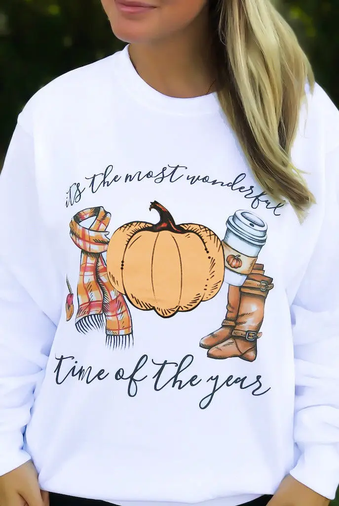 2017 Модный женский топ с принтом тыквы на Хэллоуин свитшот длинным рукавом топы