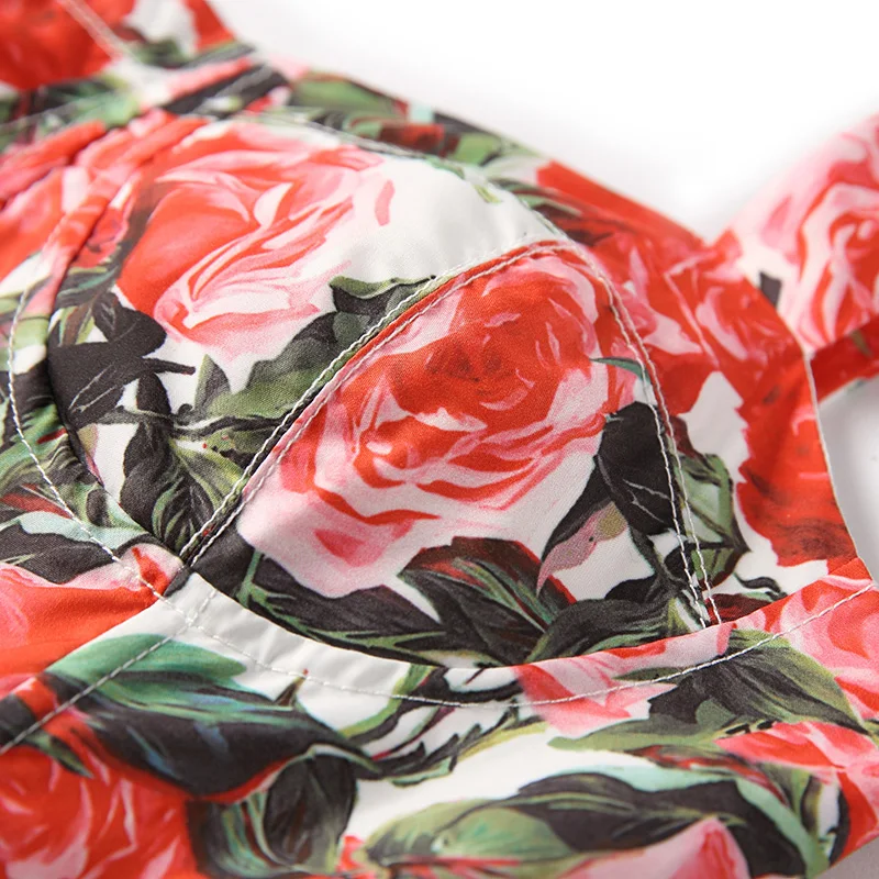 Женское бальное платье с цветочным принтом на весну и лето 2017 сексуальное