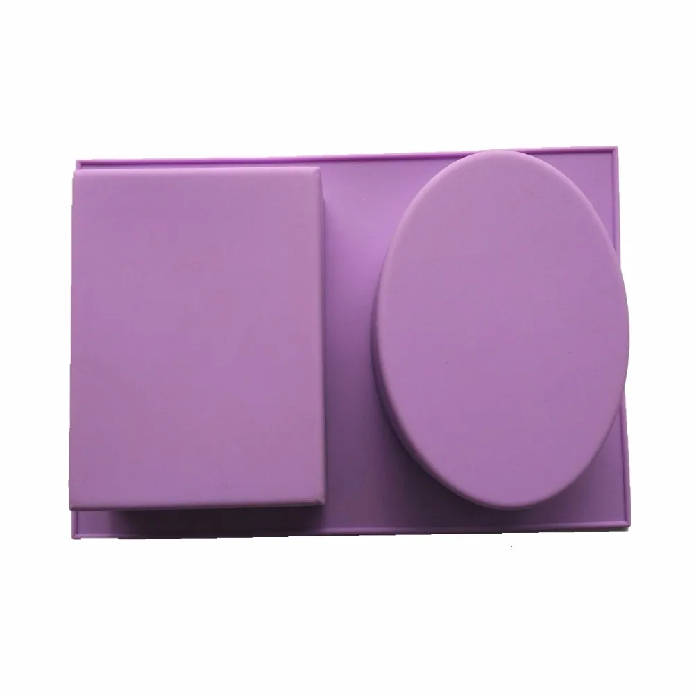 Овальная квадратная силиконовая форма для мыла 2 отверстия ручная работа кексы