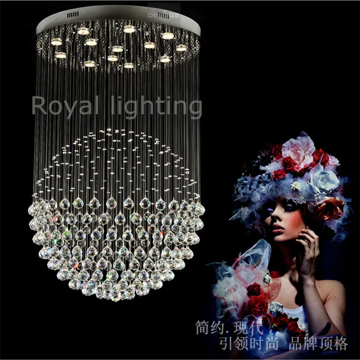 Дом большой хрустальный глобус освещение Салона GU10 СВЕТОДИОДНЫЕ подвесные