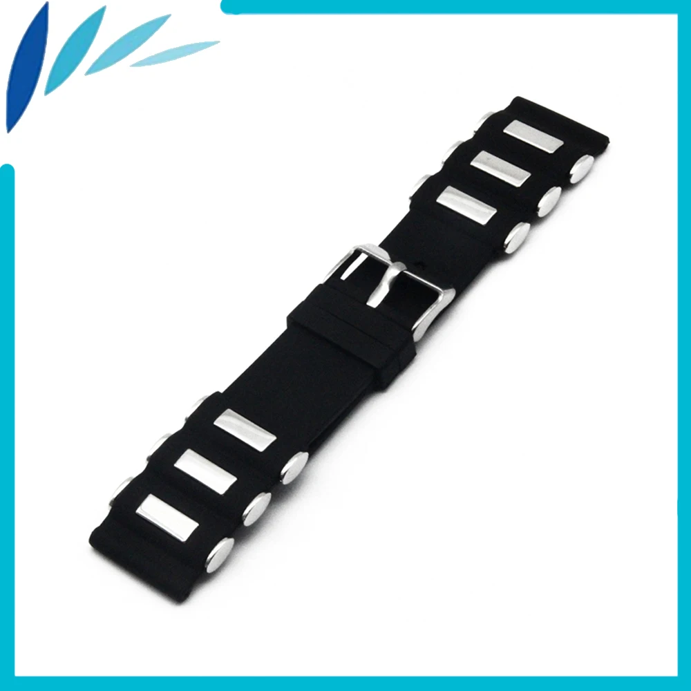 

Silicone Rubber Watch Band 22mm for Samsung Gear S3 Classic / Frontier Stainless Steel Clasp Strap Wrist Loop Belt Bracelet