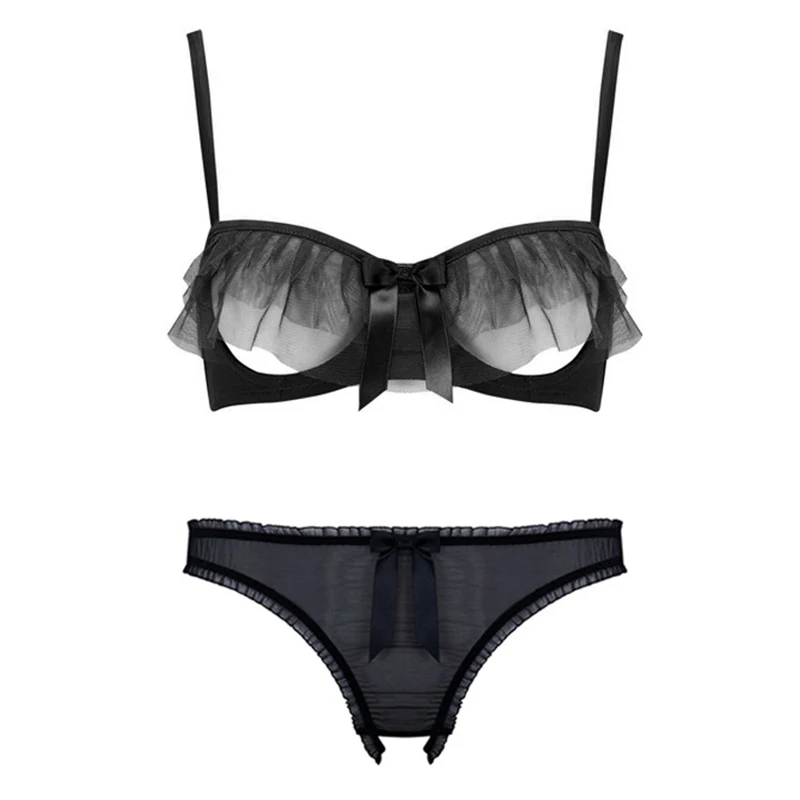 Комплект женского нижнего белья из ультратонкого бюстгальтера и трусиков