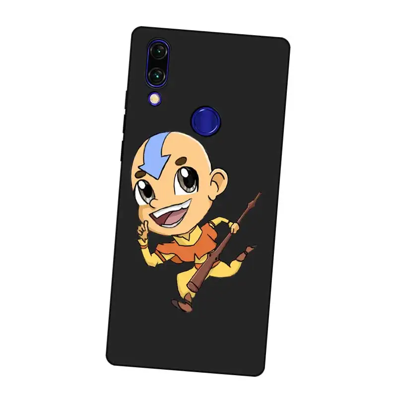 N256 Аватар Aang Черный силиконовый чехол для Xiaomi Redmi Note 3 4X5 5A 6 7 Pro Global |