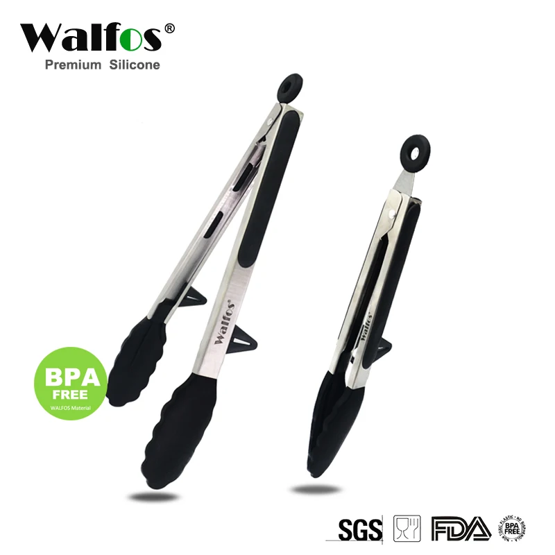 WALFOS, 22 см и 30 см, пищевой силикон, кухонные щипцы, посуда, зажимы-щипцы для приготовления пищи, зажим для салата, сервировки, инструменты для барбекю