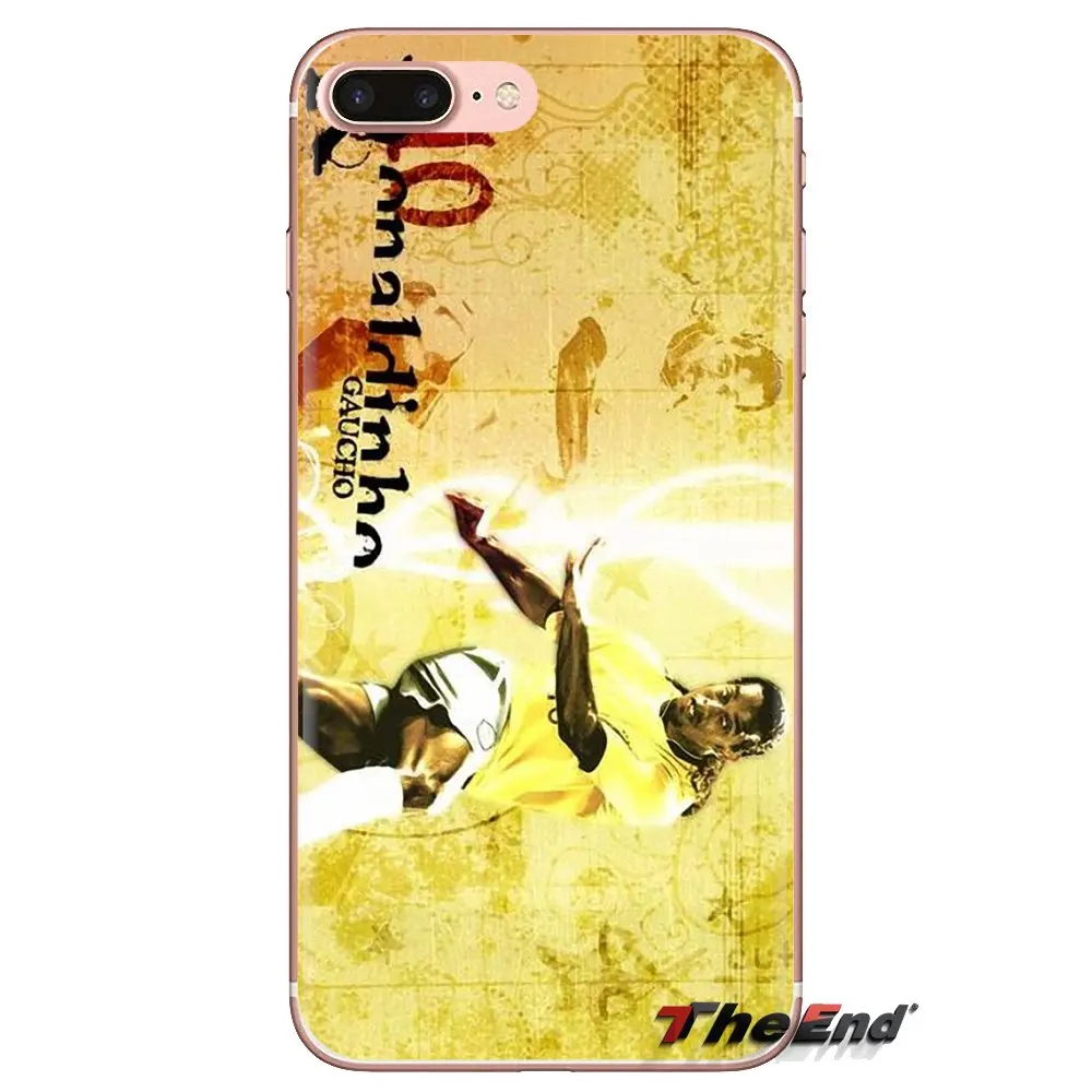 Прозрачные мягкие чехлы для Samsung Galaxy A3 A5 A7 A9 A8 Star A6 Plus 2018 2015 2016 2017 Ronaldo Ronaldinho Soccer Brasil |