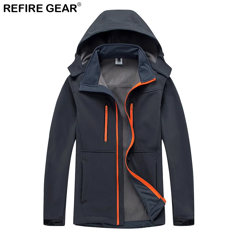 Мужская Флисовая Куртка Refire Gear мягкие спортивные ветровки для активного отдыха