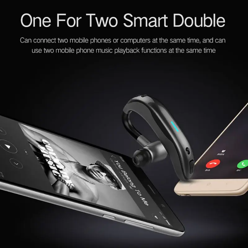 Оригинальные деловые IPX7 водонепроницаемые Bluetooth наушники с микрофоном голосовое