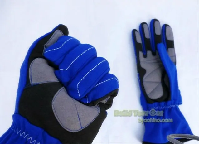 2016car racing gloves polyester leate long finger fit men and women size M L XL. |