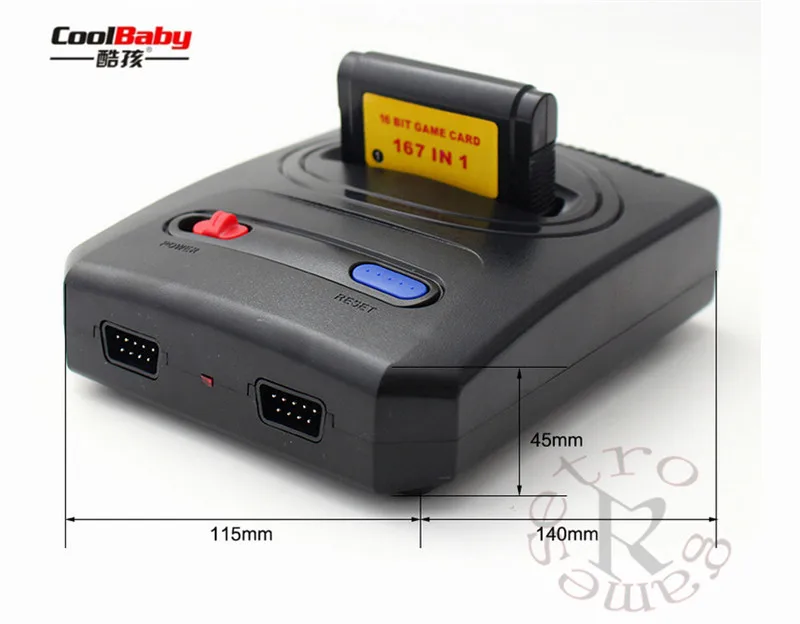 Игровая консоль 2018 mini MD16 16 бит AV выход для семейных игр ТВ видео игровая с