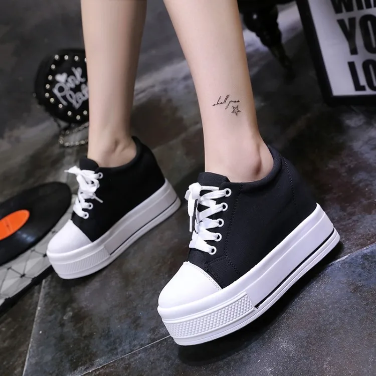 Женские туфли больших размеров (8 см) свободного покроя с толстой подошвой