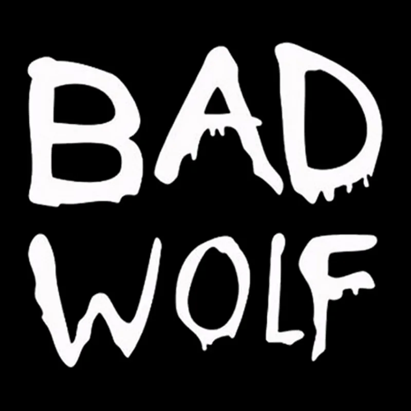 13 см* 11,5 см Doctor Who Bad Wolf модный автомобильный Стайлинг виниловые наклейки черный/серебристый S3-4806