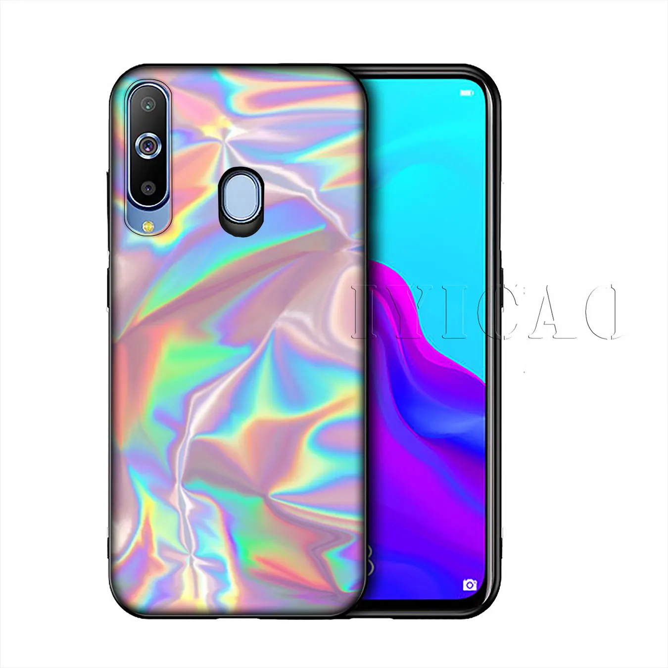 Пастельный Металлический Мягкий силиконовый чехол IYICAO для Samsung Galaxy A10 A30 A40 A50 A70 M10