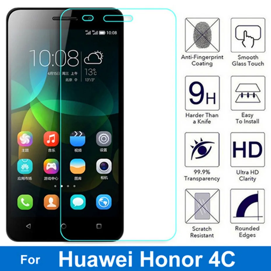 Adcanovd 9 H 2.5D Закаленное Стекло для Huawei Honor Play 4c chm-u01 Honor 4C двойной Экран протектор Защитная Плёнки